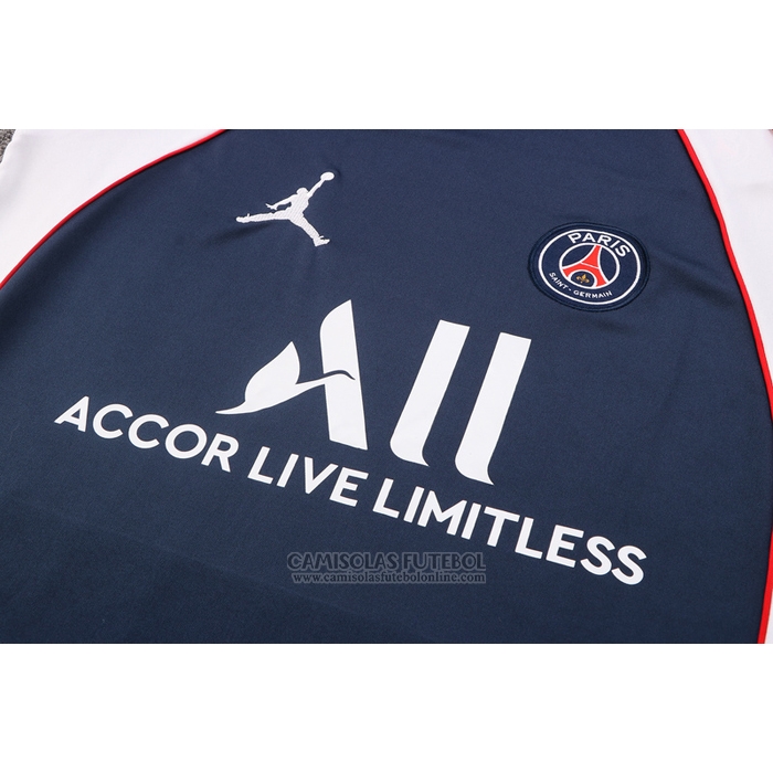 Fato de Treino Paris Saint-Germain Jordan Manga Curta 2022-2023 Azul - Calcas Curta